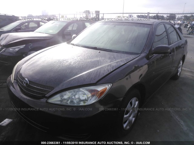 4T1BE32K63U763479 - 2003 TOYOTA CAMRY LE/XLE/SE PURPLE photo 2
