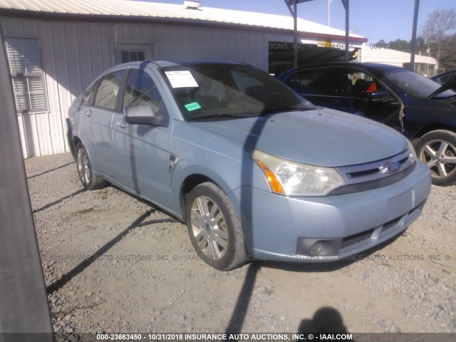 1FAHP35N88W299126 - 2008 FORD FOCUS SE/SEL/SES BLUE photo 1