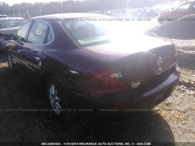 2G4WC532851302543 - 2005 BUICK LACROSSE CX BURGUNDY photo 3