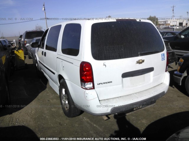 1GBDV13L76D234575 - 2006 CHEVROLET UPLANDER INCOMPLETE WHITE photo 3