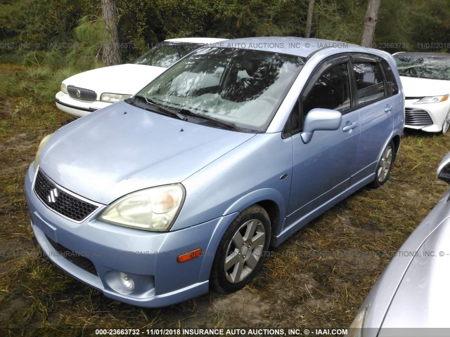 JS2RC61H255305022 - 2005 SUZUKI AERIO SX Light Blue photo 2