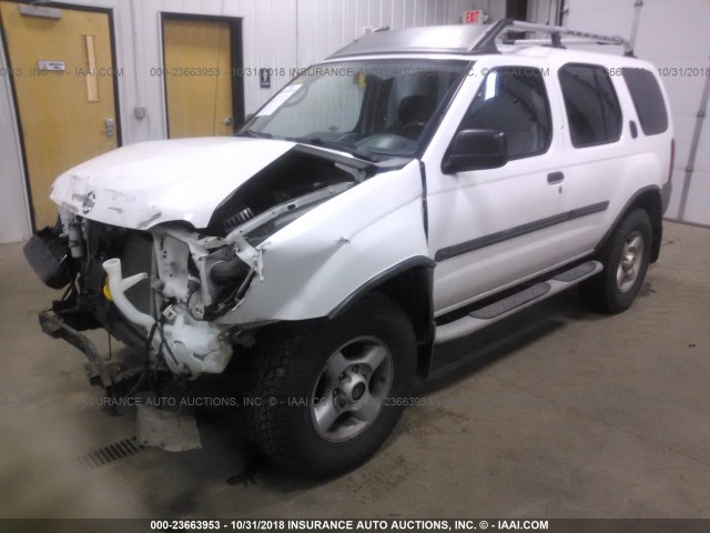 5N1ED28Y22C528068 - 2002 NISSAN XTERRA XE/SE WHITE photo 2