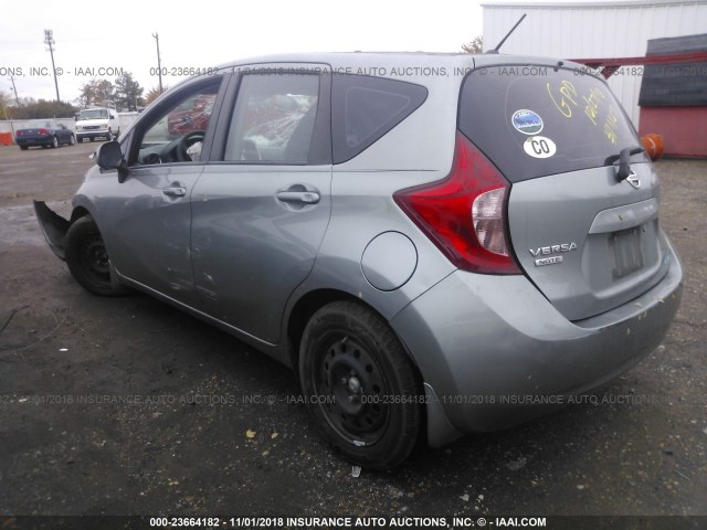 3N1CE2CP4EL409876 - 2014 NISSAN VERSA NOTE S/S PLUS/SV/SL GRAY photo 3