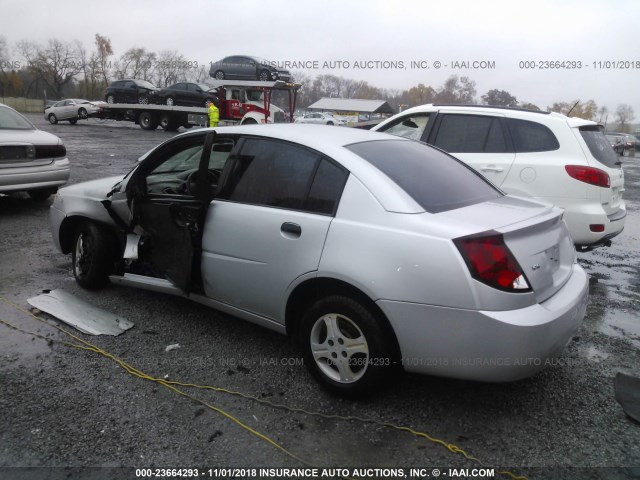 1G8AG52F94Z163854 - 2004 SATURN ION LEVEL 1 SILVER photo 3