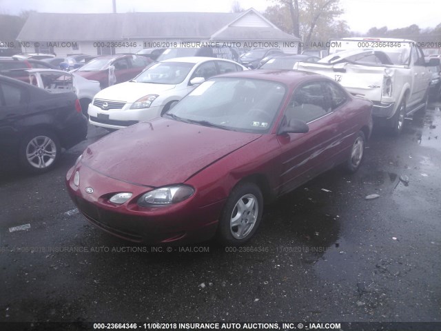 3FAFP11392R117315 - 2002 FORD ESCORT ZX2 RED photo 2