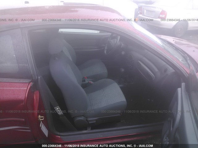 3FAFP11392R117315 - 2002 FORD ESCORT ZX2 RED photo 5