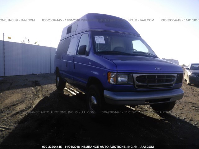 1FTJE34L0VHB38965 - 1997 FORD ECONOLINE E350 VAN PURPLE photo 1