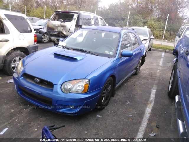 JF1GG29614G821544 - 2004 SUBARU IMPREZA WRX BLUE photo 2