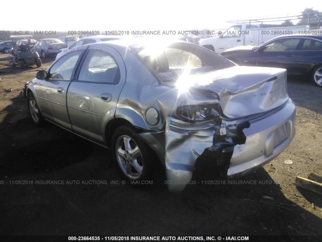 1B3EL46J55N623744 - 2005 DODGE STRATUS SXT SILVER photo 3