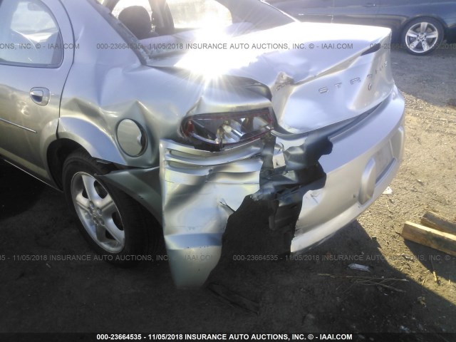 1B3EL46J55N623744 - 2005 DODGE STRATUS SXT SILVER photo 6