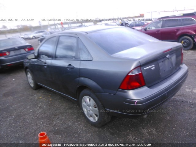 1FAFP34N37W293337 - 2007 FORD FOCUS ZX4/S/SE/SES GRAY photo 3