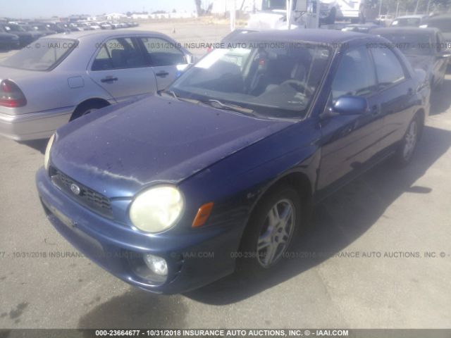 JF1GD67562G504088 - 2002 SUBARU IMPREZA RS BLUE photo 2