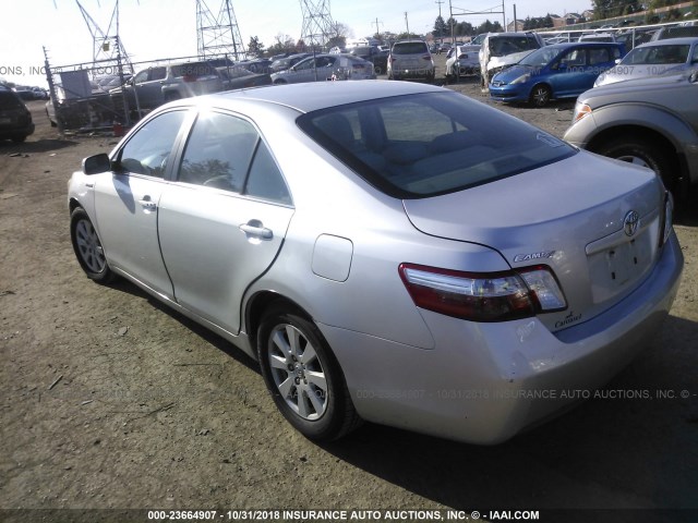 4T1BB46K48U040360 - 2008 TOYOTA CAMRY HYBRID SILVER photo 3