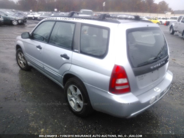 JF1SG65614H758091 - 2004 SUBARU FORESTER 2.5XS ვერცხლისფერი ფოტო 3