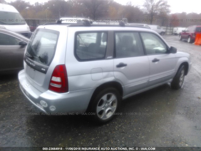 JF1SG65614H758091 - 2004 SUBARU FORESTER 2.5XS ვერცხლისფერი ფოტო 4