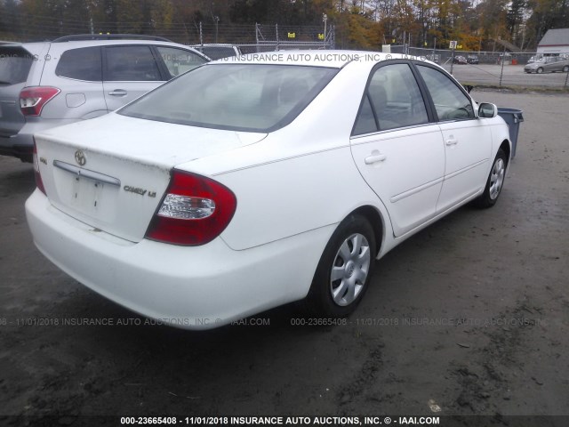 4T1BE32K22U018274 - 2002 TOYOTA CAMRY LE/XLE/SE 白色 照片 4