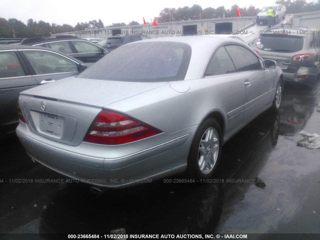 WDBPJ75J32A018025 - 2002 MERCEDES-BENZ CL 500 SILVER photo 4