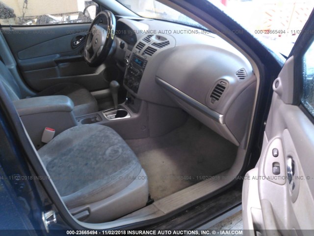 1G1ZT52875F309721 - 2005 CHEVROLET MALIBU LS Mavi foto 5