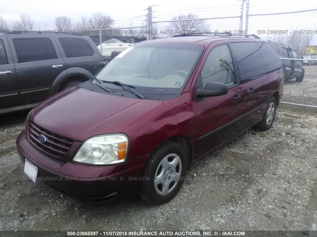 2FMZA51615BA50542 - 2005 FORD FREESTAR SE BURGUNDY photo 2