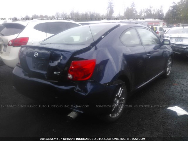 JTKDE177960110168 - 2006 TOYOTA SCION TC BLUE photo 4