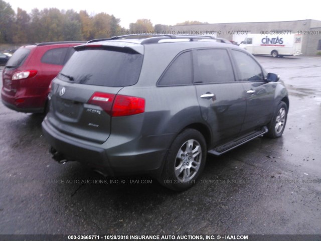 2HNYD28497H503973 - 2007 ACURA MDX TECHNOLOGY GRAY photo 4