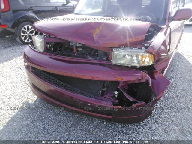 JTLKT324664078578 - 2006 TOYOTA SCION XB წითელი ფოტო 6