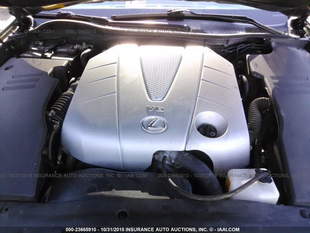 JTHCE96S970010367 - 2007 LEXUS GS 350 GRAY photo 10