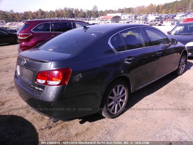 JTHCE96S970010367 - 2007 LEXUS GS 350 GRAY photo 4