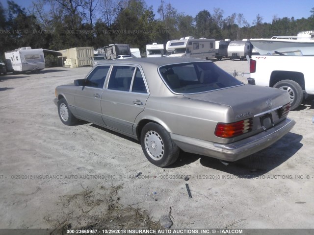 WDBCA35E6KA496112 - 1989 MERCEDES-BENZ 420 SEL BEIGE photo 3