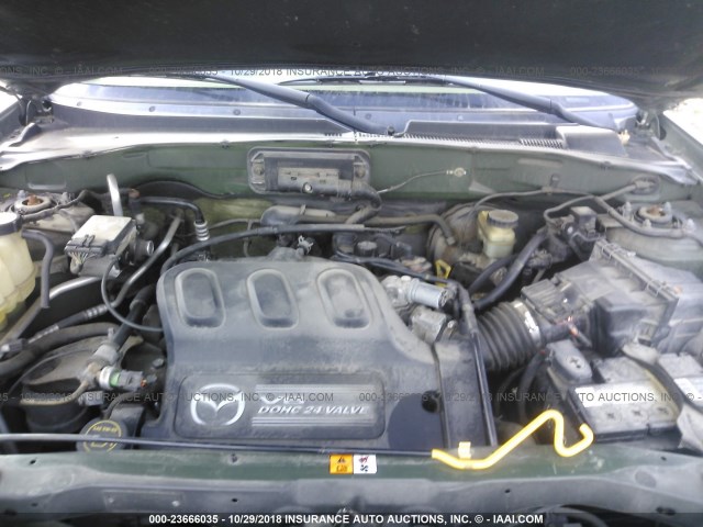 4F2YU09162KM51251 - 2002 MAZDA TRIBUTE LX/ES 绿色 照片 10