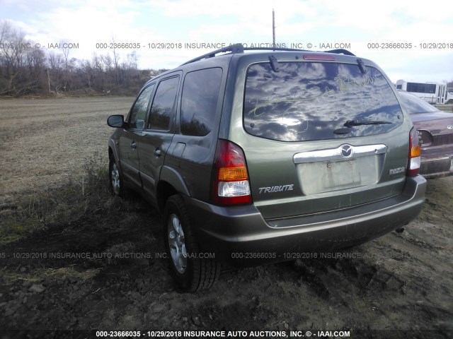 4F2YU09162KM51251 - 2002 MAZDA TRIBUTE LX/ES GREEN photo 3