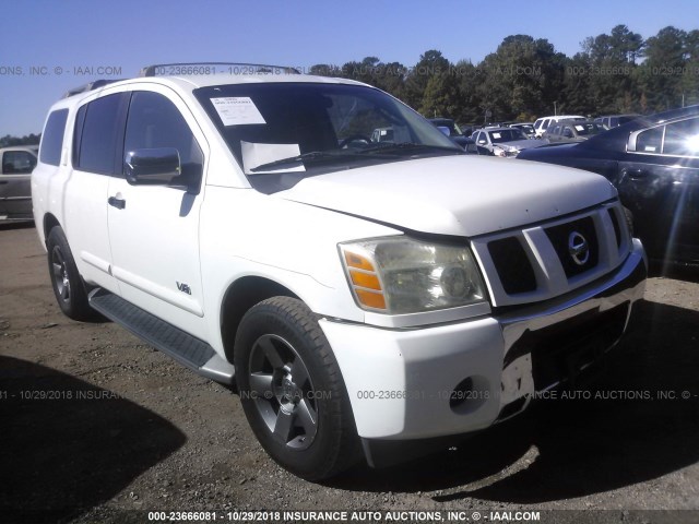 5N1AA08A45N701094 - 2005 NISSAN ARMADA SE/LE WHITE photo 1