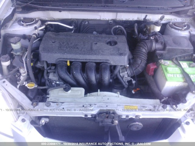 2T1KR30E77C628150 - 2007 TOYOTA COROLLA MATRIX XR SILVER photo 10