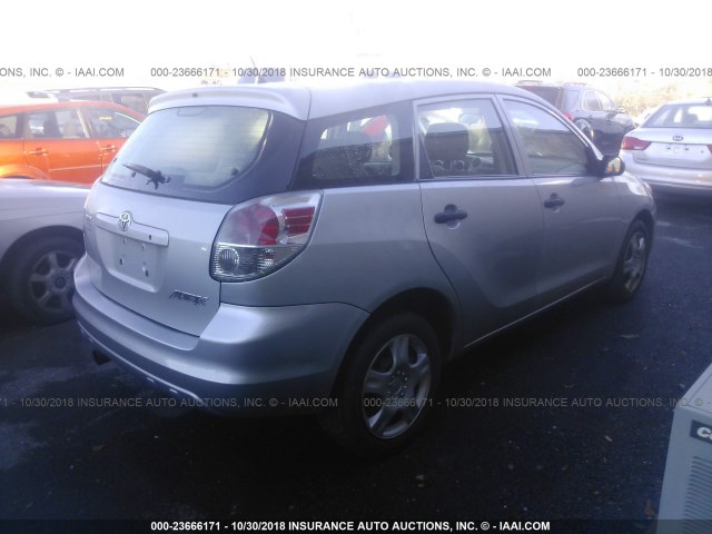 2T1KR30E77C628150 - 2007 TOYOTA COROLLA MATRIX XR SILVER photo 4