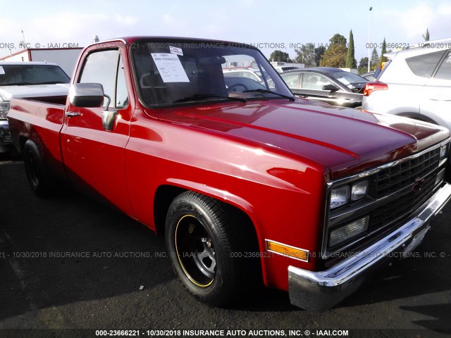 1GCDC14F9FJ155257 - 1985 CHEVROLET C10 RED photo 1