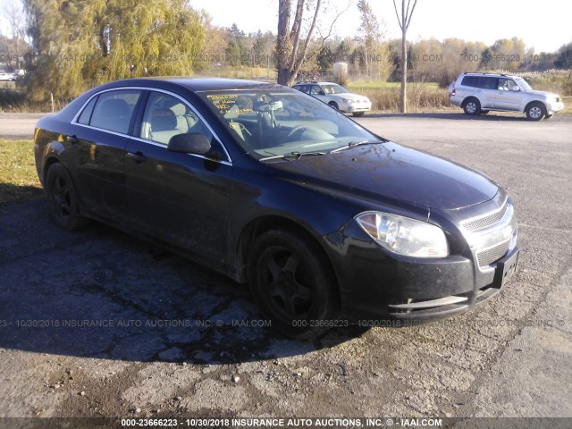 1G1ZG57B49F258614 - 2009 CHEVROLET MALIBU LS შავი ფოტო 1