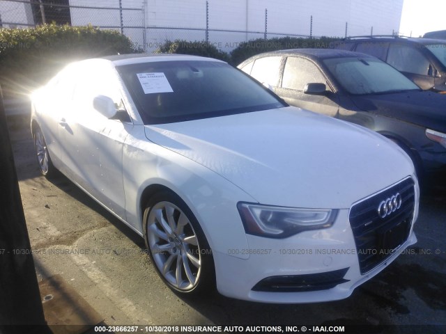 WAULFAFR2DA012624 - 2013 AUDI A5 PREMIUM PLUS WHITE photo 1