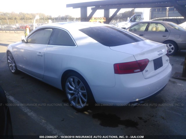 WAULFAFR2DA012624 - 2013 AUDI A5 PREMIUM PLUS WHITE photo 3