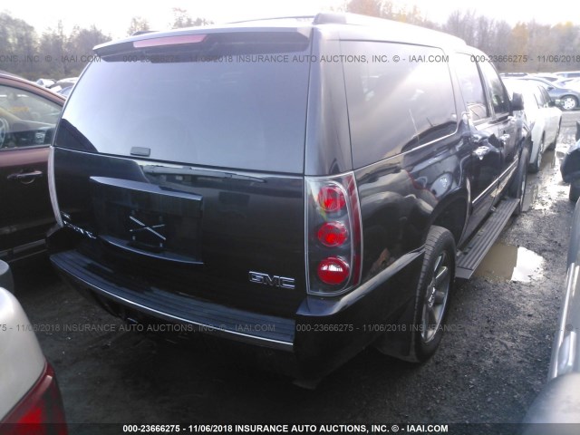 1GKFK06259J102287 - 2009 GMC YUKON XL DENALI BLACK photo 4