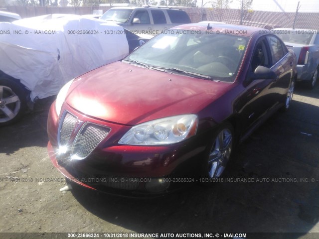 1G2ZM577184152597 - 2008 PONTIAC G6 GXP BURGUNDY photo 2