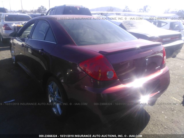 1G2ZM577184152597 - 2008 PONTIAC G6 GXP BURGUNDY photo 3