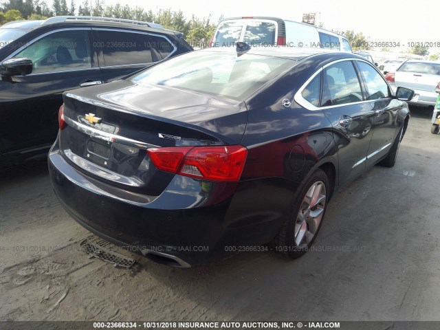 2G1125S35J9135736 - 2018 CHEVROLET IMPALA PREMIER BLUE photo 4