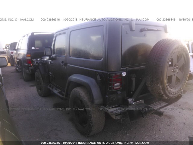 1C4AJWAG7CL133681 - 2012 JEEP WRANGLER SPORT 黑色 照片 3