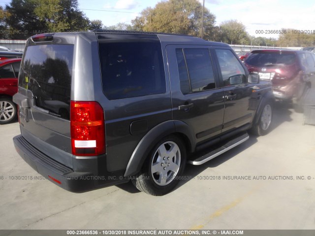 SALAD24485A339889 - 2005 LAND ROVER LR3 SE GRAY photo 4