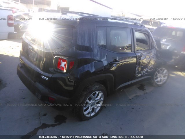 ZACCJABB2HPE92146 - 2017 JEEP RENEGADE LATITUDE BLACK photo 4