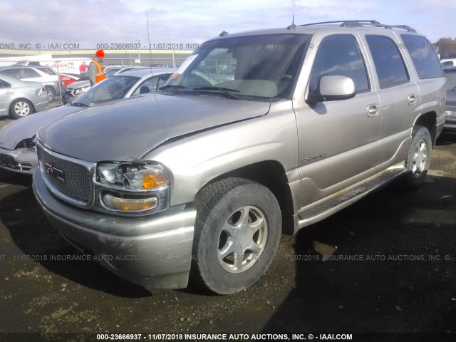 1GKEK63U33J302953 - 2003 GMC YUKON DENALI GOLD photo 2