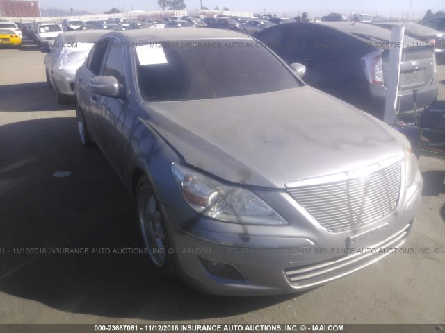 KMHGC46E89U040621 - 2009 HYUNDAI GENESIS 3.8L GRAY photo 1