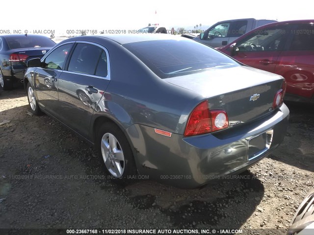 1G1ZG57B08F190049 - 2008 CHEVROLET MALIBU LS ნაცრისფერი ფოტო 3
