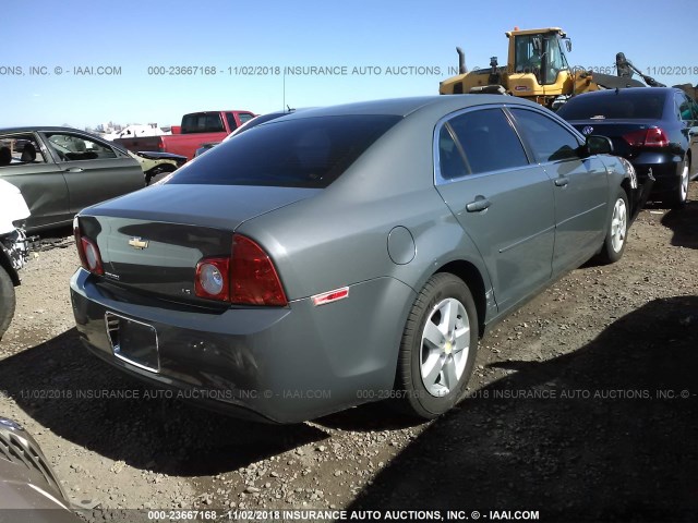 1G1ZG57B08F190049 - 2008 CHEVROLET MALIBU LS ნაცრისფერი ფოტო 4