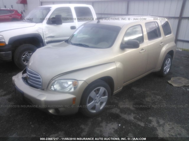 3GNDA13D98S580878 - 2008 CHEVROLET HHR LS Dorado foto 2
